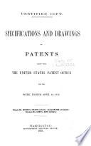 Specifications and Drawings of Patents Issued from the U.S. Patent Office