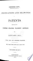 Specifications and Drawings of Patents Issued from the United States Patent Office