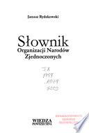 Słownik Organizacji Narodów Zjednoczonych