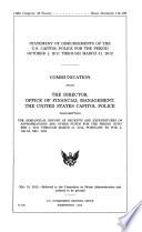 Statement of Disbursements of the U.S. Capitol Police for the Period October 1, 2011 Through March 31, 2012, May 15, 2012, 112-2 House Document 112-108