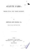 Statute fairs: their evils and their remedy [a sermon].
