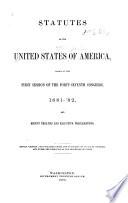 Statutes of the United States of America