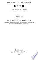 “The” Book of the Prophet Isaiah: Chapters XL-LXVI. 1906
