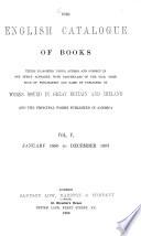 “The” English Catalogue of Books