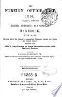 “The” Foreign Office list and diplomatic and consular yearbook