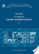 Studi in onore di Cesare Massimo Bianca