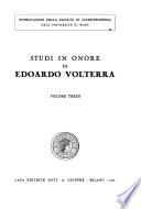 Studi in onore di Edoardo Volterra