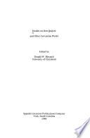 Studies on Don Quijote and Other Cervantine Works