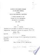 Study of the Traffic Problem at the Ferry Terminal of the City of San Francisco, California