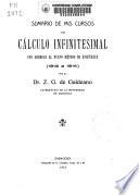 Sumario de mis cursos de cálculo infinitesimal