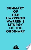 Summary of Tish Harrison Warren's Liturgy of the Ordinary