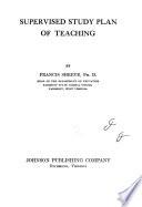 Supervised Study Plan of Teaching