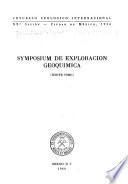Symposium de exploración geoquímica: Chemical methods of trace analysis