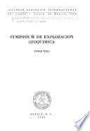 Symposium de exploración geoquímica