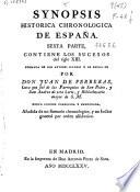 Synopsis historica chronologica de España
