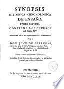 Synopsis Historica Chronológica de España