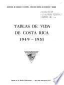 Tablas de vida de Costa Rica, 1949-1951