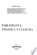 Taquigrafia, politica y cultura
