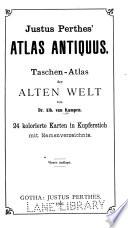 Taschen-atlas der alten Welt von Dr. Alb.van Kampen