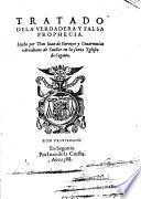 Tatado de la verdadera y falsa prophecia