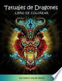 Tatuajes de Dragones Libro de Colorear