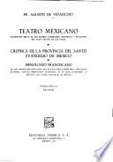 Teatro mexicano; descripción breve de los sucesos ejemplares