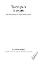 Teatro para la escena