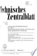 Technisches Zentralblatt