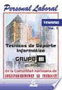 Tecnicos de soporte informatico de la comunidad de castilla y león. Temario volumen i