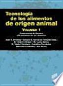 Tecnología de los alimentos de origen animal I