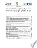Tecnologias de Informacion y Communicaciobn al Servicio de la Tecnologia Agropecuaria: El Camino a Seguir