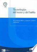 Tecnologías del texto y del habla