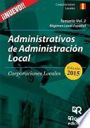 Temario Volumen 2. Administrativos de Corporaciones Locales