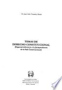 Temas de derecho constitucional