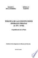 Temática de las constituciones sinodales indianas (S. XVI-XVIII)