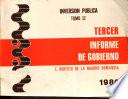 Tercer informe de gobierno, 1980: Inversión pública, t. 2