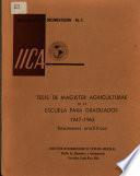 Tesis de Magister Agriculturae de la Escuela Para Graduados 947-1963 Resumenes Analiticos