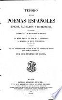 Tesoro de los Poemas Espan~oles Epicos, Sagrados y Burlescos ...