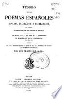 Tesoro de los poemas españoles épicos, sagrados y burlescos