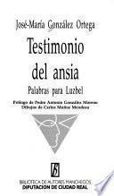Testimonio del ansia