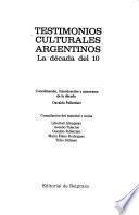 Testimonios culturales argentinos