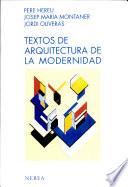 Textos de Arquitectura de la Modernidad