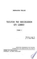 Textos no recogidos en libro