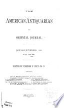 The American Antiquarian and Oriental Journal