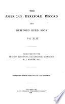 The American Hereford Record and Hereford Herd Book