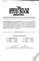 The American Kennel Club Stud Book Register