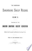 The American Shropshire Sheep Record