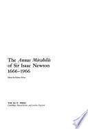The Annus Mirabilis of Sir Isaac Newton, 1666-1966