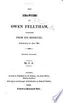 The Beauties of O. F., selected from his Resolves ... by J. Vine