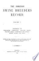 The Canadian National Record for Swine